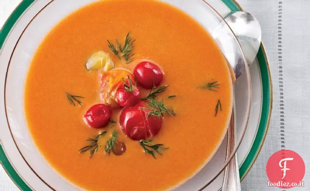 Zuppa di pomodoro ghiacciata