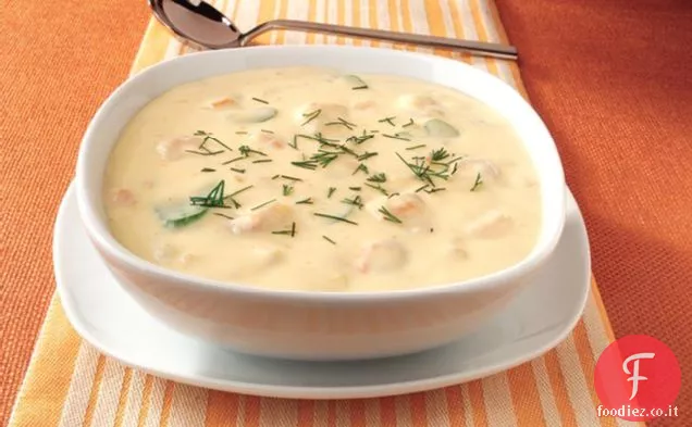 Bisque di gamberi al formaggio