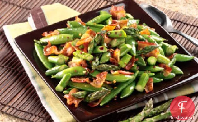 Asparagi scattanti con pancetta