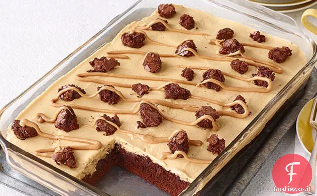 Burro di arachidi Poke Torta Brownies