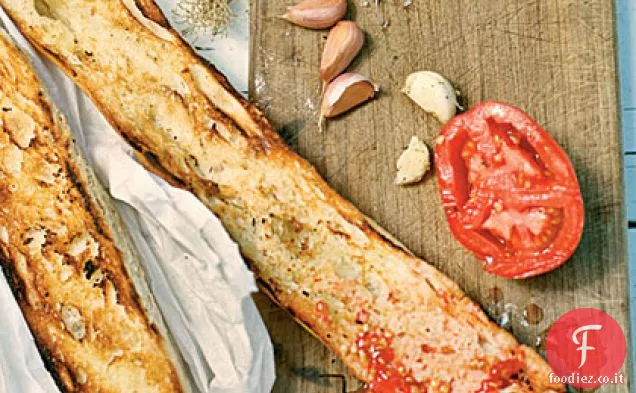 Pane al pomodoro alla griglia