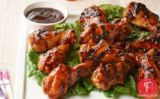Asiatico Miele BBQ Pollo Drumettes