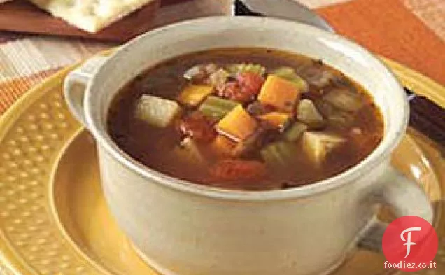 Zuppa di verdure abbondante
