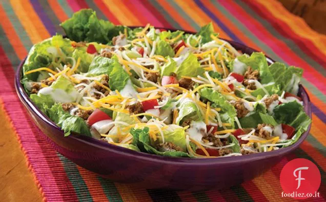Insalata di taco a sei strati
