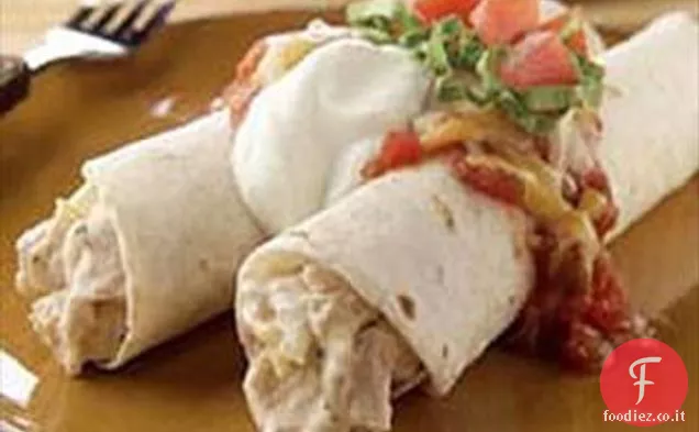 Pollo e panna acida Enchiladas