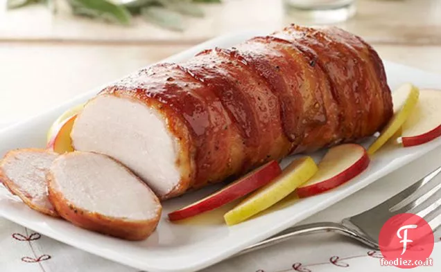 Filetto di maiale avvolto con pancetta