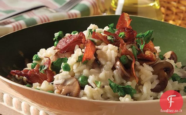 Risotto cremoso al formaggio blu