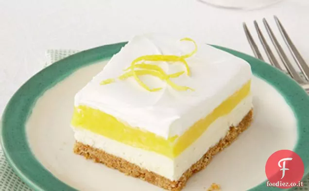 Quadrati di limone stratificati