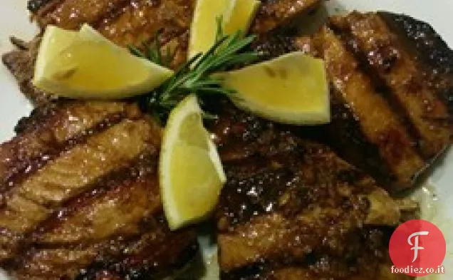Tonno pinna gialla alla griglia con marinata