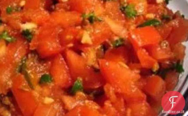 Chutney di pomodoro pressato dello chef Lalith