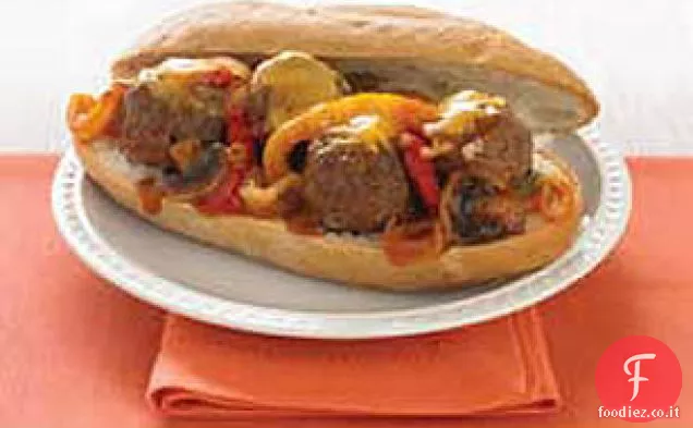 Panino con polpette dell'ultimo minuto