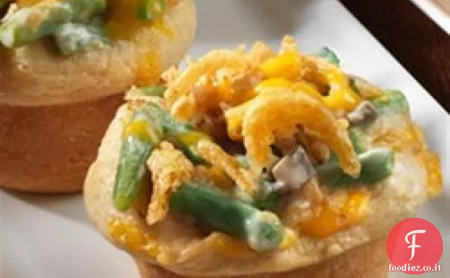 Mini casseruole di fagioli verdi