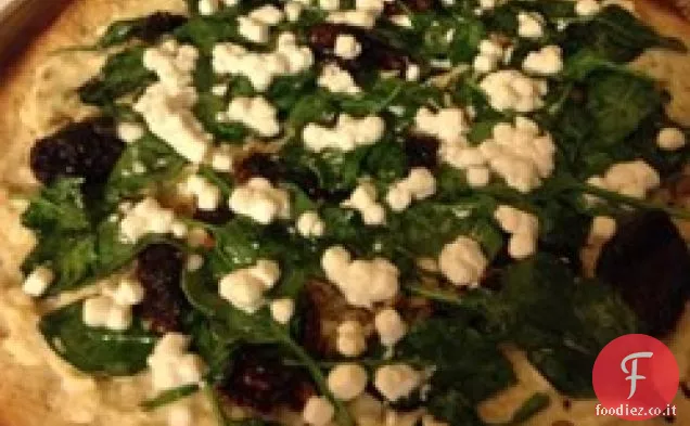 Pizza greca con Spinaci, Feta e Olive