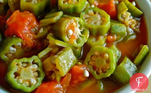 Gombo e pomodori stufati