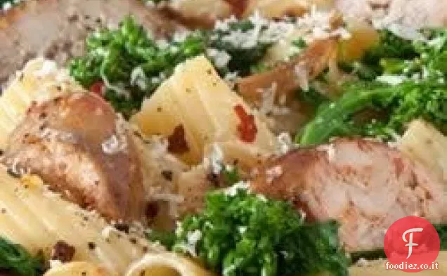 Rigatoni con Salsiccia Italiana e Broccoli Rabe