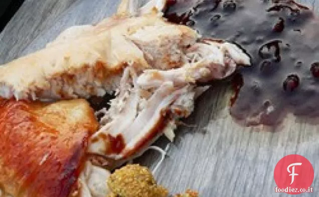 Pollo arrosto cinese con sugo