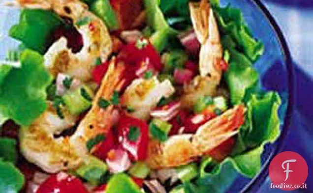 Insalata di gamberi alla griglia