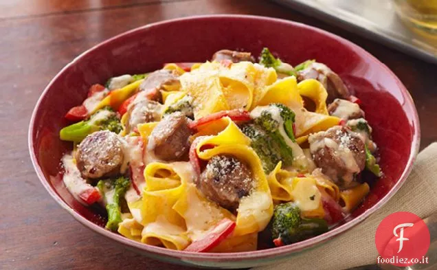 Pappardelle di Salsiccia di Pollo