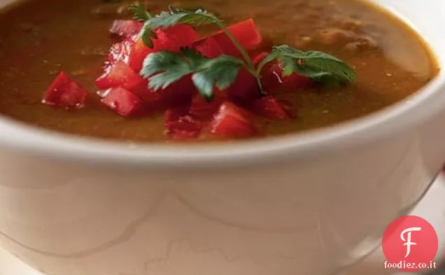 Zuppa di lenticchie e pomodori di Bree