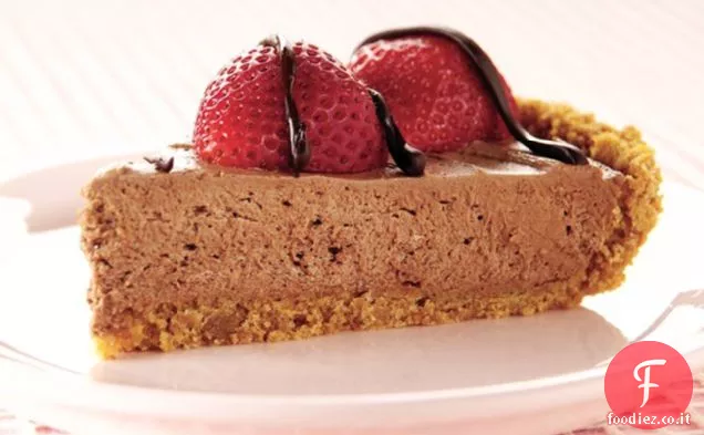 Torta celeste al cioccolato e bacche