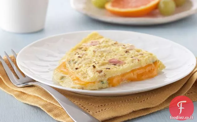 Frittata di prosciutto al formaggio