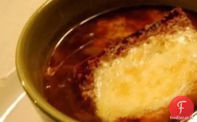 Zuppa di cipolle francese americana