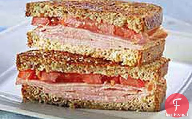 Panino alla griglia con prosciutto e Parm