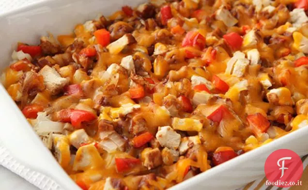 Casseruola di patate di pollo e formaggio