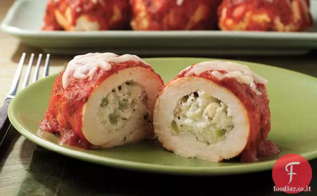 Roll-up di pollo alla mozzarella
