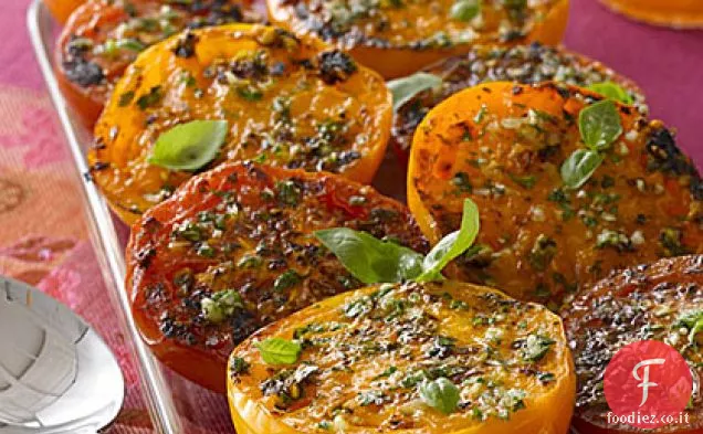Pomodori arrostiti con aglio ed erbe aromatiche