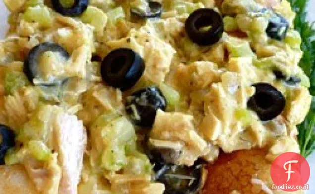 Crepes al curry di olive e pollo