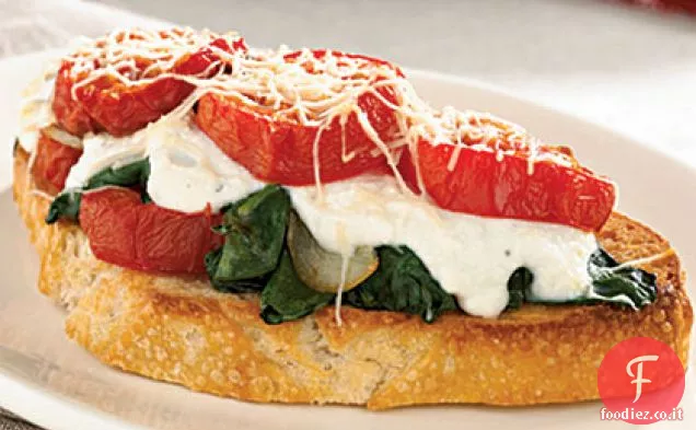 Bruschetta di Pomodoro Arrosto-Ricotta