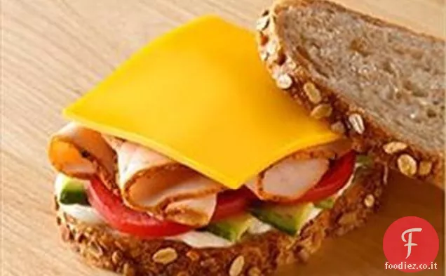 Panino al formaggio e tacchino della California