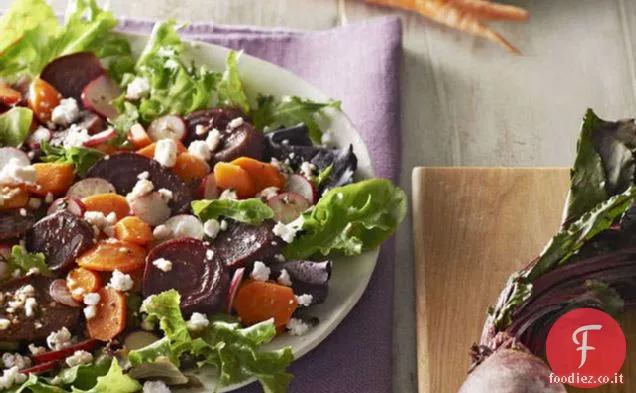 Insalata di carote e barbabietole arrosto