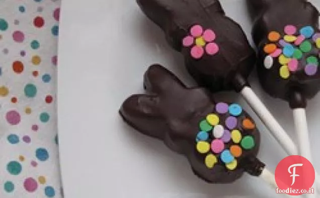 Istante cioccolato coperto coniglietti (Su un bastone)
