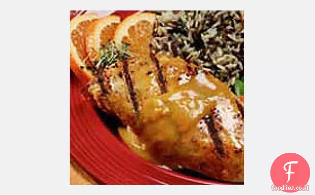 Miele-Senape Zenzero Pollo alla griglia