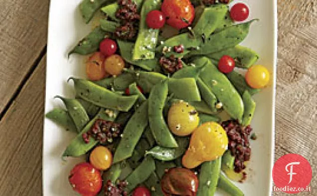 Romanos arrosto e pomodori con Tapenade