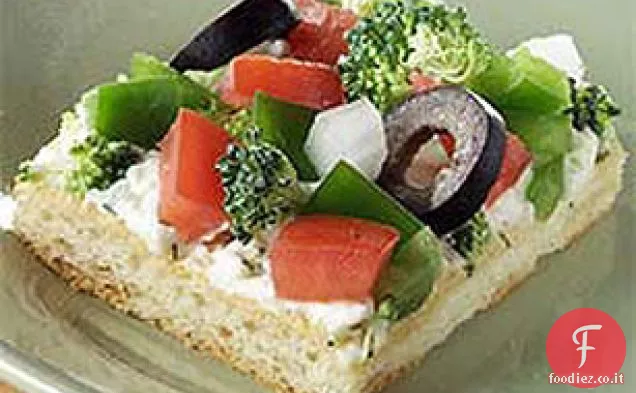 Antipasto di pizza vegetariana