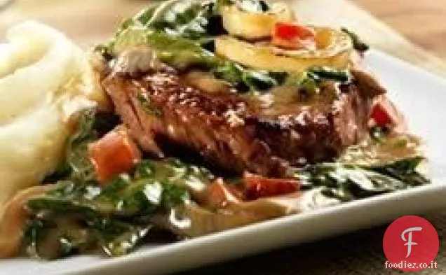 Filetto di manzo con spinaci Baby