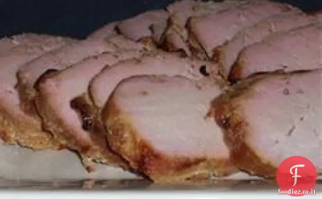 Filetto di maiale allo zenzero e arachidi alla griglia