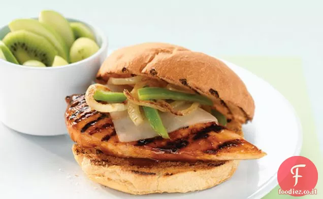 Mozza alla griglia-Panini di pollo