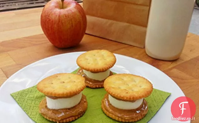 Marshmallow Burro di arachidi Cracker Panini