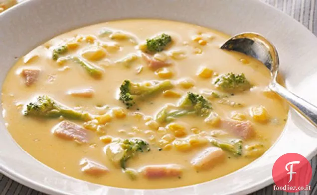 VELVEETAÂ® & Zuppa di broccoli al prosciutto