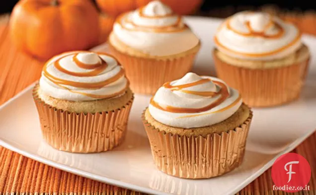 Cupcakes alla crema di caramello e zucca