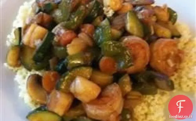 I deliziosi gamberetti e le capesante di Lady Linda saltano in padella