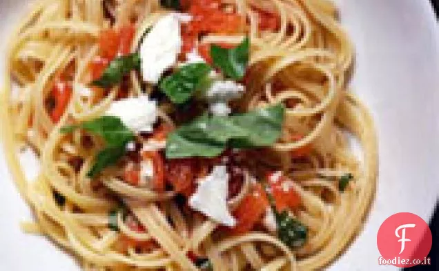 Cena stasera: Pomodori marinati con Linguine