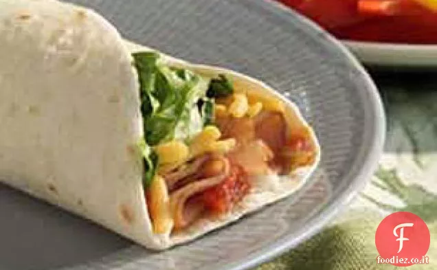Roll-up di tacchino e cheddar