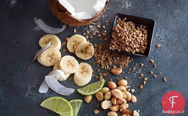 Noce di cocco-Banana Uva-Noci con lime