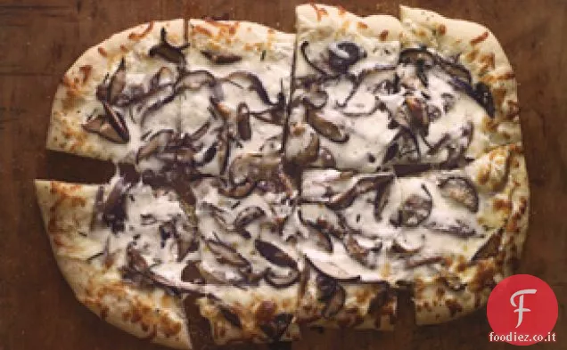 Pizza Bianca con Funghi