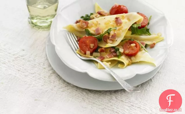 Ravioli al Pomodoro e Pancetta